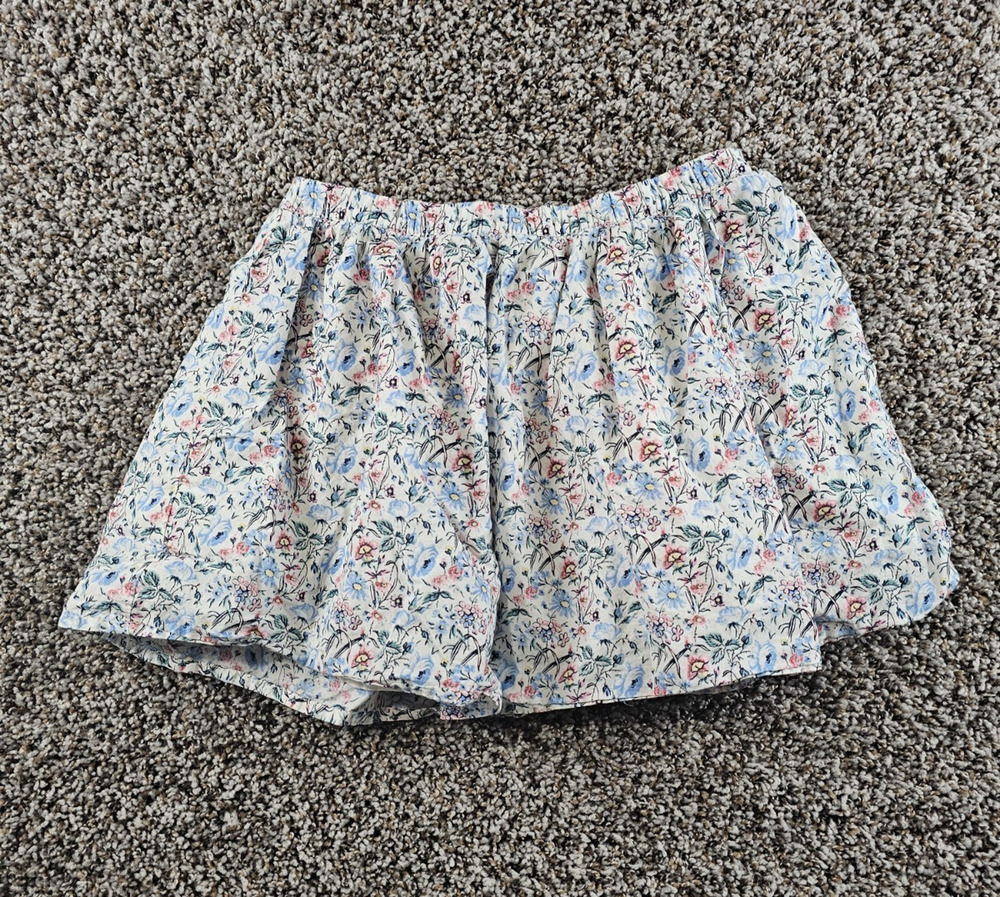 Gap Kids Girls Sz M Above Knee A Line Floral Skirt White Summer